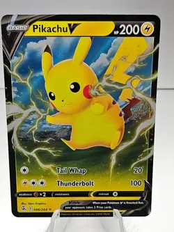 Pokemon Pikachu V 086/264 Fusion Strike Ultra Rare Holo - Image 1