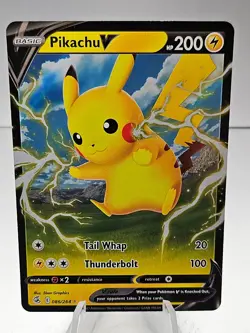 Pokemon Pikachu V 086/264 Fusion Strike Ultra Rare Holo - Image 1