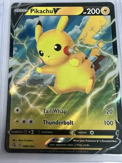 Pokemon TCG Pikachu V Fusion Strike 086/264 Near Mint - Image 1