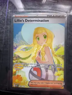Pokemon TCG Lillie’s Determination Mega Evolution 184/132 SIR English NM 🔥 - Image 1