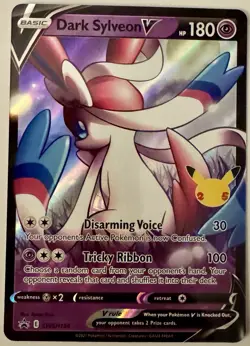 Pokemon TCG Dark Sylveon V SWSH: Sword & Shield Holo Black Star Promo - Image 1