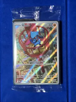Riolu Black Star Promo Illustration Rare #10 Sealed - Pokemon Mega Evolutions - Image 1
