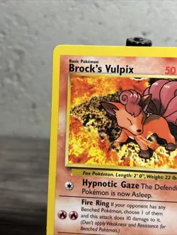 Brock's Vulpix 37/132 Gym Challenge Regular Uncommon-Pokemon TCG-Fast Ship-NM!! - Image 2