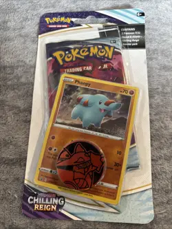 Pokemon 2021 Chilling Reign Blister Booster Pack Phanpy Foil New Factory Sealed - Image 1