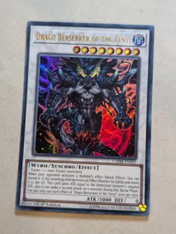 YUGIOH CHIM-EN035 Draco Berserker of the Tenyi Ultra Rare 1st Edition NM - Image 1