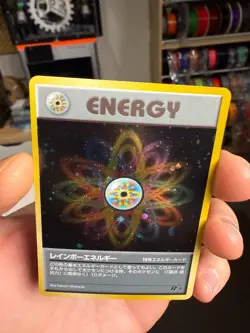Japanese Pokemon Rainbow Energy Rocket Gang Holo Rare card LP Swirl - Image 3