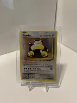 Pokemon TCG Snorlax Black Star Promo XY179 Holo Promo Card Played - Image 1
