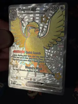 Pokemon Cards Pidgeot ex 221/091 Shiny Secret Rare Paldean Fates - (NM) - Image 2