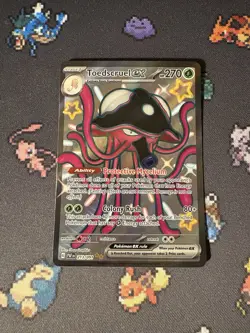Pokemon Cards Toedscruel ex 213/091 Shiny Secret Rare Paldean Fates - (NM) - Image 1