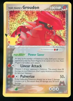Team Magma's Groudon 9/95 Celebrations 25th Anniversary Pokemon Card - Image 1