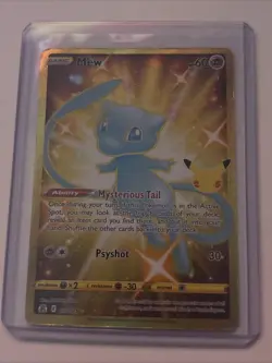 Pokemon TCG Mew Holo Foil Card Mysterious Tail Ability Psyshot Attack (OFFER $) - Image 1