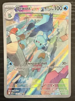 Dewott 106/086 WHT: White Flare English Pokemon Card NM - Image 1