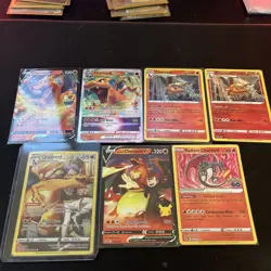 Pokemon TCG Lot of 7 Charizard Cards Near Mint Condition - Image 1