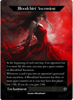 Bloodchief Ascension - Full Art Altered Art Custom Proxy Cards - Image 1