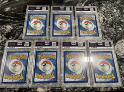 7x PSA Pokemon Card Lot Lugia V Charizard ex Pikachu Vmax Promo Regigigas 8 9 - Image 4