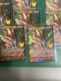 LOT Vintage Pokemon Cards Zamazenta V Full Art Holo #018 2021 Celebrations 25th - Image 2