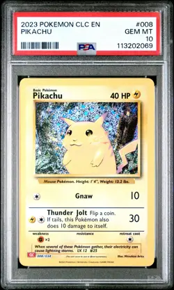 2023 Pokemon Pikachu - Trading Card Game Classic - 008/034 - PSA 10 GEM MINT - Image 3