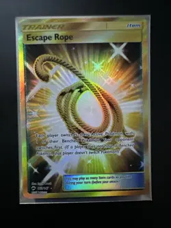 Secret Rare Gold Escape Rope 163/147 Sm-Burning Shadows Holo Card - Image 2