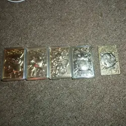 Burger King Pokemon Card Collection 23K Gold-Plated 5/6 Rare Cards - Image 1