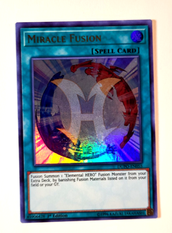 Near Mint - MIRACLE FUSION - ULTRA RARE - DUPO-EN055 - YUGIOH! Card - Image 1