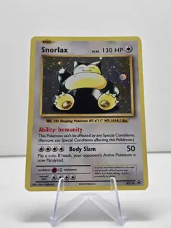 Snorlax XY179 Black Star Promo Holo Pokemon Card - Image 1