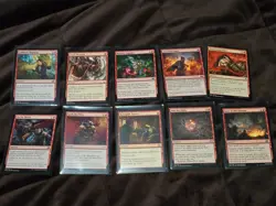 MTG Sorcery x10 (RED-ONLY-CARD DRAW)Grab the Prize/Into the Night/Crash Through/ - Image 1