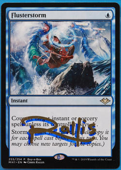 Flusterstorm (Buy-A-Box Promo) Modern Horizons NM SIGNED CARD (504678) ABUGames - Image 1