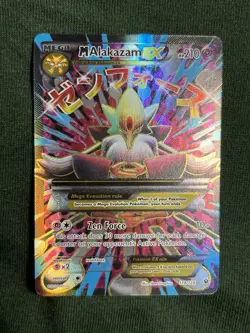 M Alakazam EX 118/124 Pokemon Card TCG Fates Collide Set Light Played Condition - Image 1