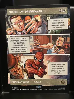 Origin of Spider-Man SHOWCASE #218 NM/M MTG Spiderman Magic Card - Image 1