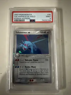 Pokemon 2007 Power Keepers Holo Ultra Rare Card #96/108 Salamence EX PSA 9 - Image 1
