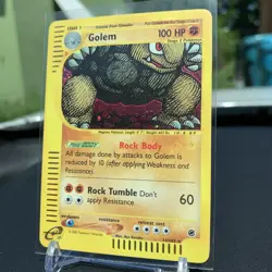 Pokemon TCG Golem Expedition Base Set Holo Rare Card 14/165 LP Condition - Image 1