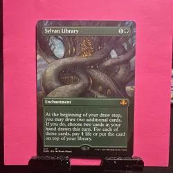 Sylvan Library (Borderless) Dominaria Remastered Regular - Image 1