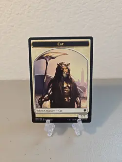 MTG Cat Rat Double Sided Token LP Commander 2017 - Image 1