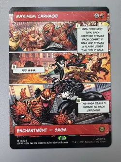 Maximum Carnage (Borderless)(225) NM Marvel's Spider-Man MTG Magic The Gathering - Image 1