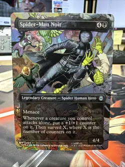 Magic The Gathering Marvels Spider Man Spider-Man Noir Borderless Foil - Image 1