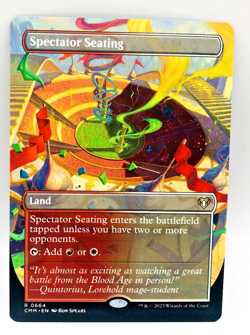 MTG Spectator Seating 0664 Borderless Extended Art NM+ Commander Masters Rare - Image 1