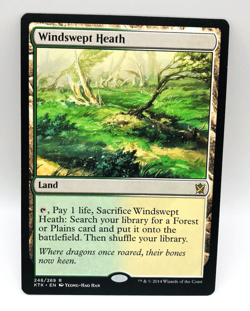MTG Windswept Heath 248/269 NM+ Rare Khans of Tarkir KTK Never Played Magic 2014 - Image 1