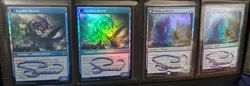 MTG 4 X FOIL THING IN THE ICE SHADOW SIGNED BY ARTIST - Image 1