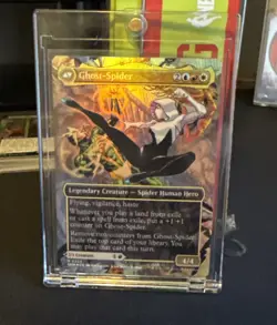WOTC Marvel's Spider-Man Gwen Stacy (0202) (Borderless) (MR) (Foil) NM - Image 4