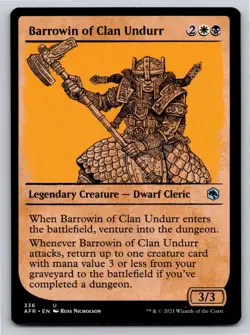 2021 MTG Forgotten Realms Barrowin of Clan Undurr Showcase NM - Image 1