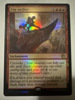 City On Fire March of the Machine Foil - Image 1