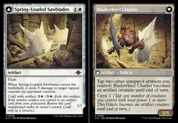 4x Spring-Loaded Sawblades // Bladewheel Chariot MTG The Lost Caverns of Ixalan - Image 1