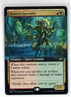 MtG EOE Biotech Specialist #347 Extended Art Non-Foil - Image 1