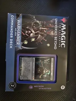 Universes Beyond: Warhammer 40,000 - Necron Dynasties Commander Deck - Sealed - Image 1