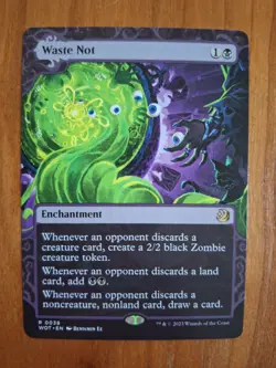 Waste Not WOT 038 Rare Wilds of Eldraine: Enchanting Tales NM MTG - Image 1