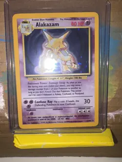 Pokemon TCG Alakazam Base Set 1/102 Holo Unlimited Holo Rare Near - Image 4