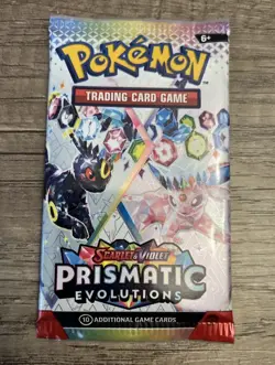 NEW SEALED Pokemon TCG Scarlet & Violet Prismatic Evolutions 1x Booster Pack - Image 2
