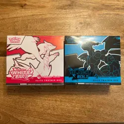 Pokemon Center Black Bolt and White Flare ETB Set of 2 (IN HAND) - Image 1