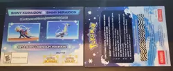 Pokemon Scarlet And Violet Serial Codes Shiny Koraidon or Miraidon UNSCRATCHED! - Image 1