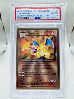 2021 POKEMON CELEBRATIONS ULTRA-PREMIUM COLLECTION #4 CHARIZARD PSA 8 - Image 1